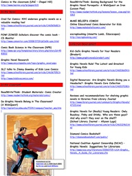 Comics - Bibliog of Good Graphic Novels for Schools